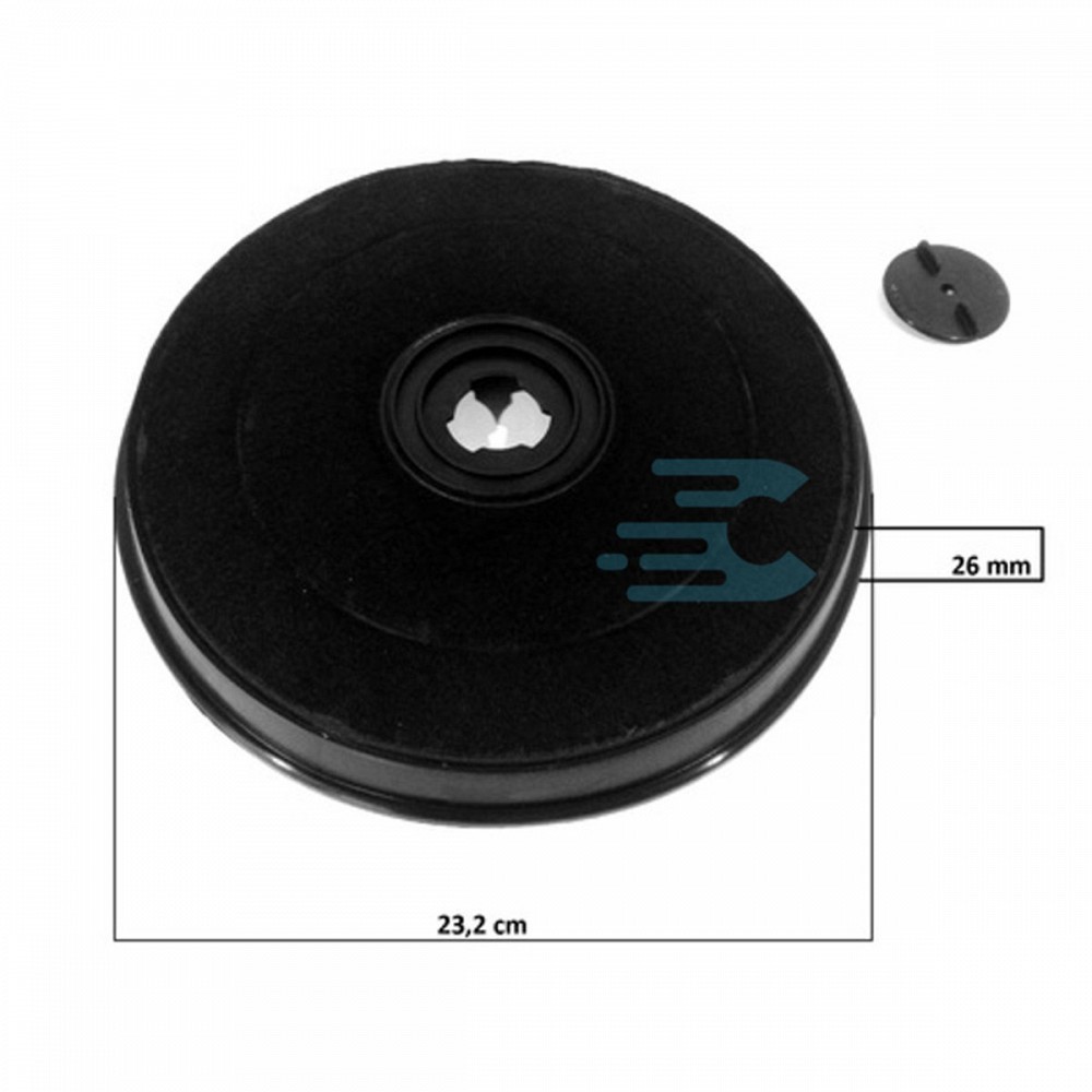 Acquista online Set of 4 active carbon hood filters Original cod.112.0157.238 Faber